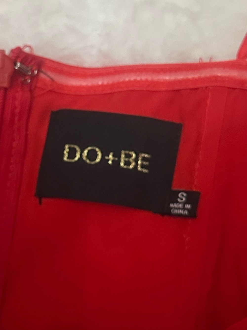 DO+BE Women's Red Big Bow Detail Mini Dress Size Small 39252 - Picture 4 of 10